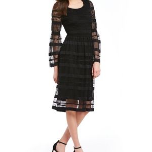M.S.S.P. Max Studio Black Overlay Dress
